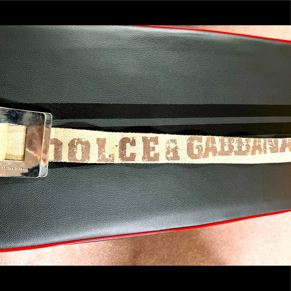 Dolce and Gabbana double buckles, made in Italy.